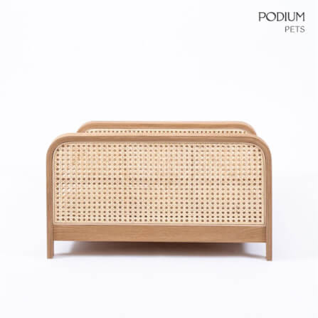 ที่นอนสัตว์เลี้ยง PODIUM PETS รุ่น CANE PET BED ขนาด 60X65X34 ซม. สีไม้ธรรมชาติ_4